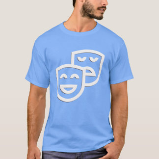 T-shirt icône masque icône théâtre icône famille