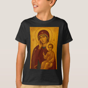 T-shirt Icône orthodoxe de la Théotokos et de l'enfant Jés