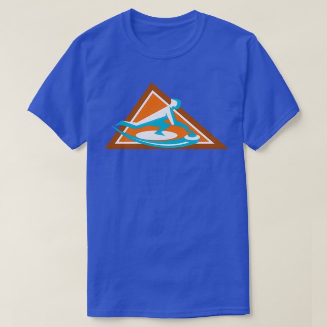 T-shirt Icône Triangle Pierre coulissante du lecteur de cu (Design devant)
