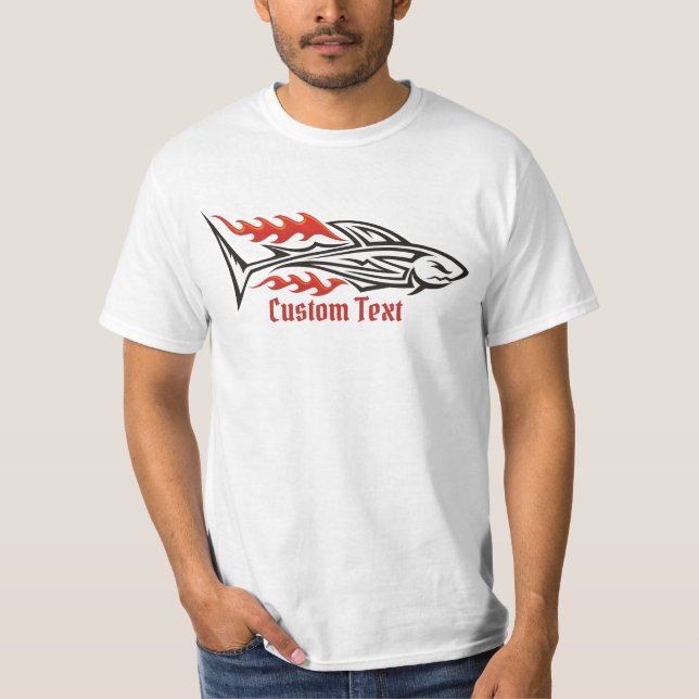 T-shirt Icône tribale de requin 2 (Devant)