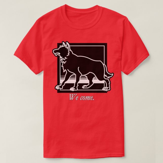 T-shirt Icône WOT Wolf Chapter avec devis (Design devant)