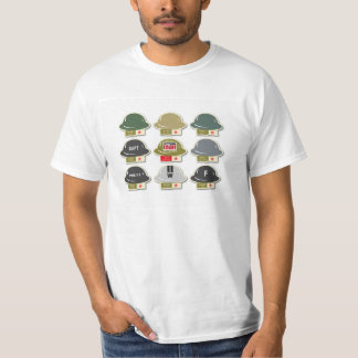 T-shirt Icônes britanniques de casque de MkII Brodie