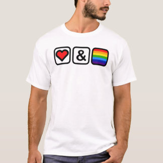 T-shirt Icônes d'amour et de fierté