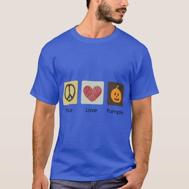 T-shirt Icônes d'application de citrouille (Devant)
