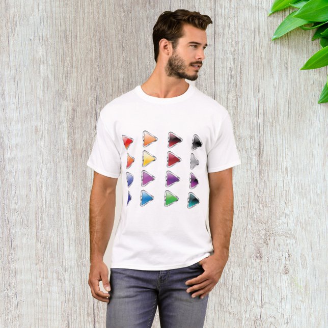 T-shirt Icônes de boutons colorés (Créateur téléchargé)