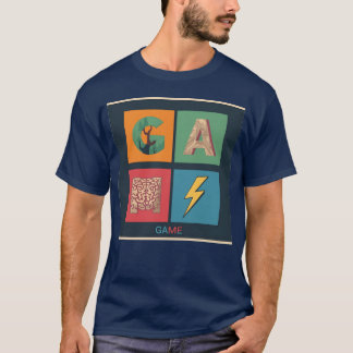 T-shirt Icônes de jeu d'art rétro Piel fille amie