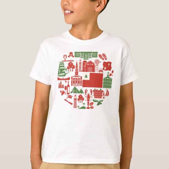 T-shirt Icônes de la Nouvelle Angleterre (Devant)
