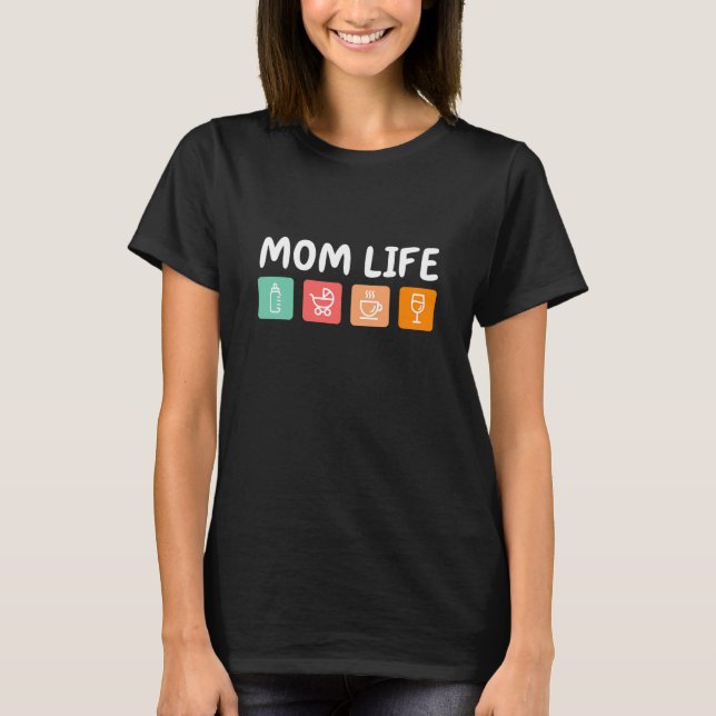 T-shirt Icônes de la VIE DE MAMAN (Devant)