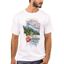 Icônes de l'État de Washington Unisex Tee