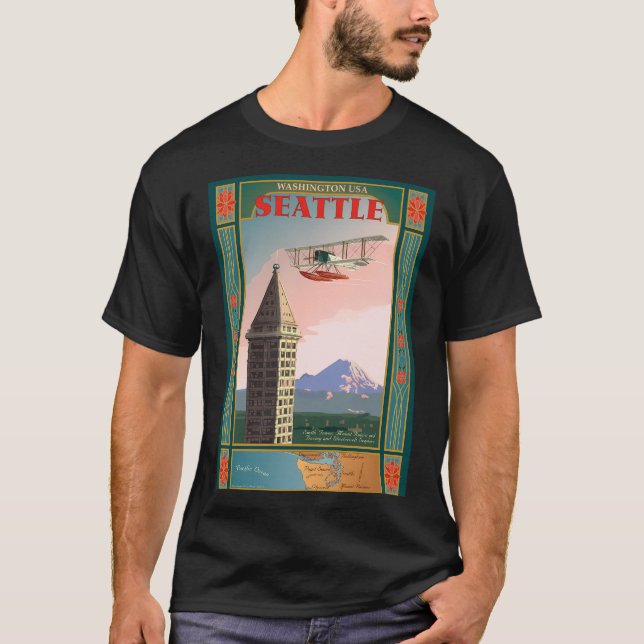 T-shirt Icônes de Seattle (Devant)