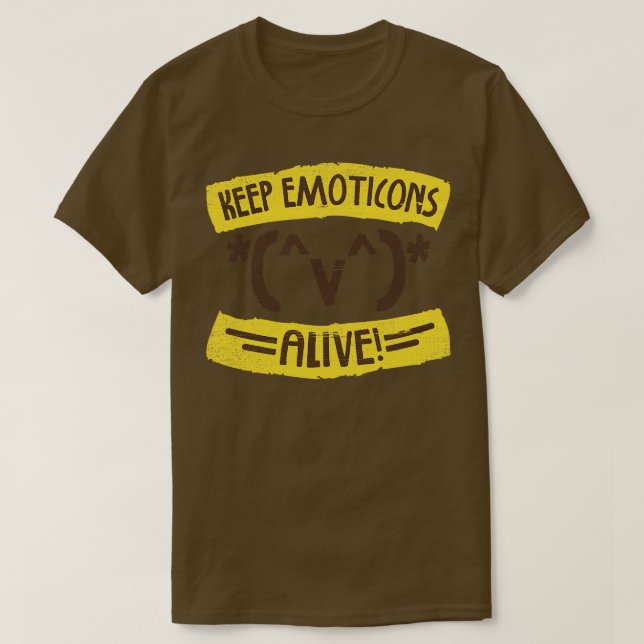 T-shirt Icônes du clavier (Design devant)