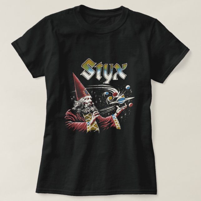 T-shirt Icônes les années 70 hommage de bande STYX (Design devant)