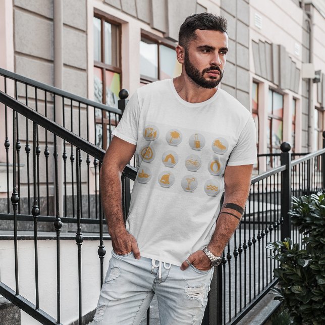 T-shirt Icônes touristiques (Créateur téléchargé)