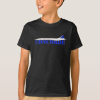 Iconic Concorde Jet avec Auteur Blue Typographie