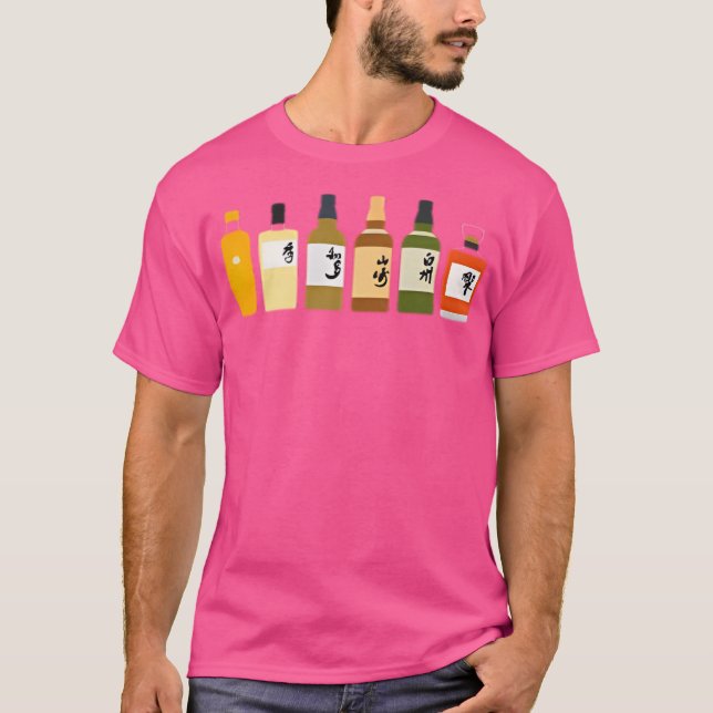 T-shirt Iconic Suntory Whisky Bottings Collection Flat Des (Devant)