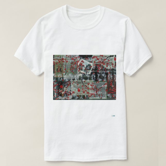 T-Shirt ICRed – Collage sur le devant (Design devant)
