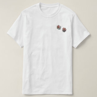 T-shirt ICRed – Fleurs devant sur le torse et au dos