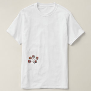 T-shirt ICRed – Fleurs sur le devant et le dos