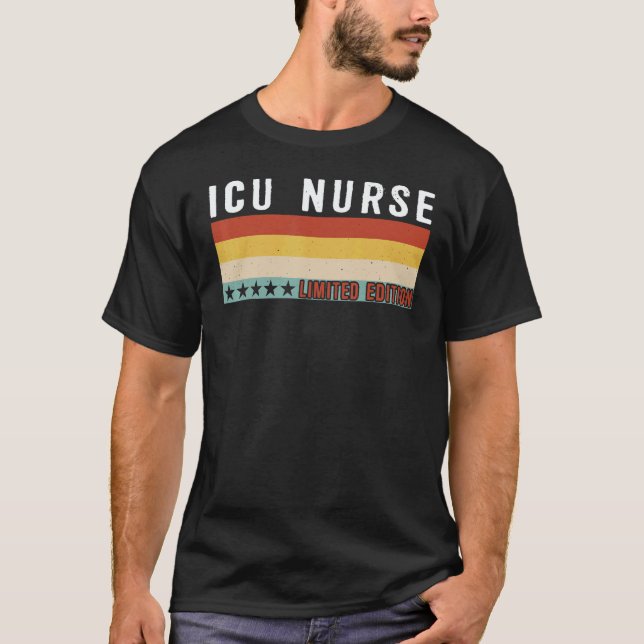 T-shirt ICU Nurse Job Title Profession Worker Appreciation (Devant)
