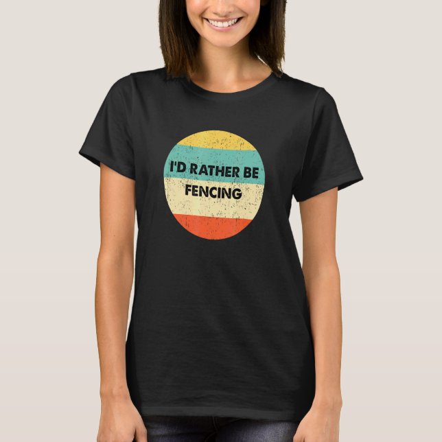T-shirt ID Fencer Plutôt Clôturer (Devant)