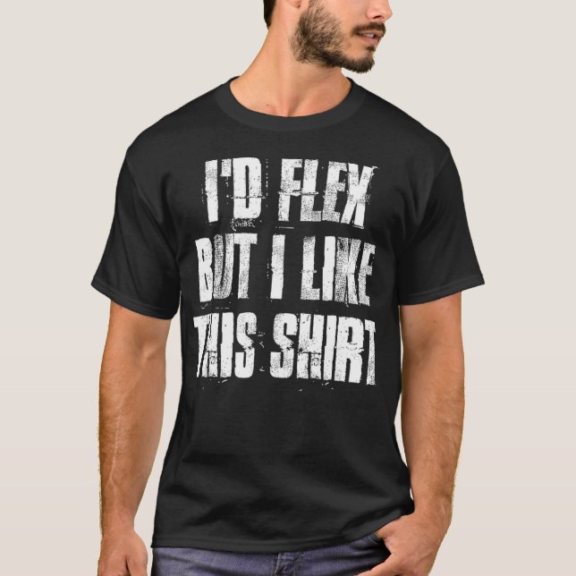 T-shirt Id Flex Mais J'Aime Cet Exercice De Fitness Gym (Devant)