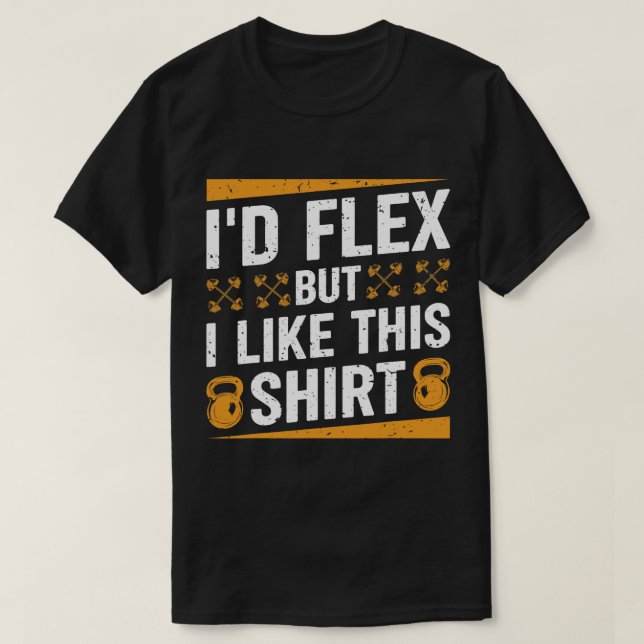 T-shirt Id Flex, mais j'aime cette Chemise Fitness Gym Hom (Design devant)