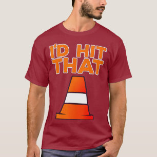 T-shirt ID Hit Que Je Drôle Conception Autocross Avec Cône
