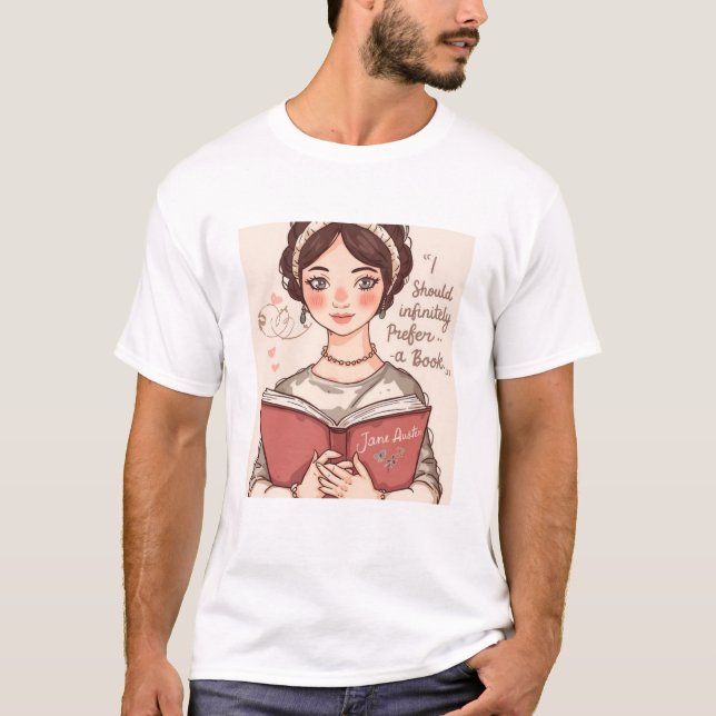 T-shirt id infinitely prefere a book (Devant)