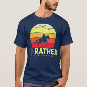 T-shirt ID Plutôt être équitationAmateur de cheval et équi
