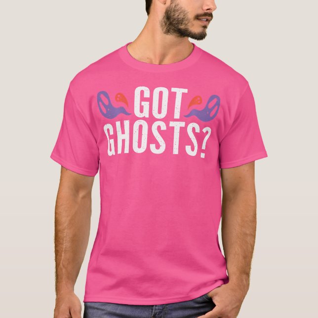 T-shirt I'D Rather Be Ghost Hunting (Devant)