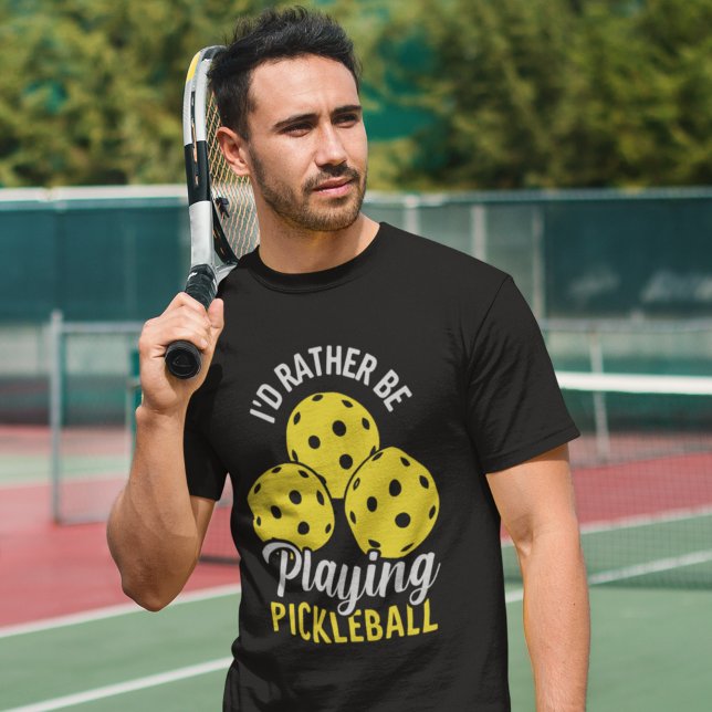 T-shirt I'd Rather Be Playing Pickleball funny Pickleball (Créateur téléchargé)