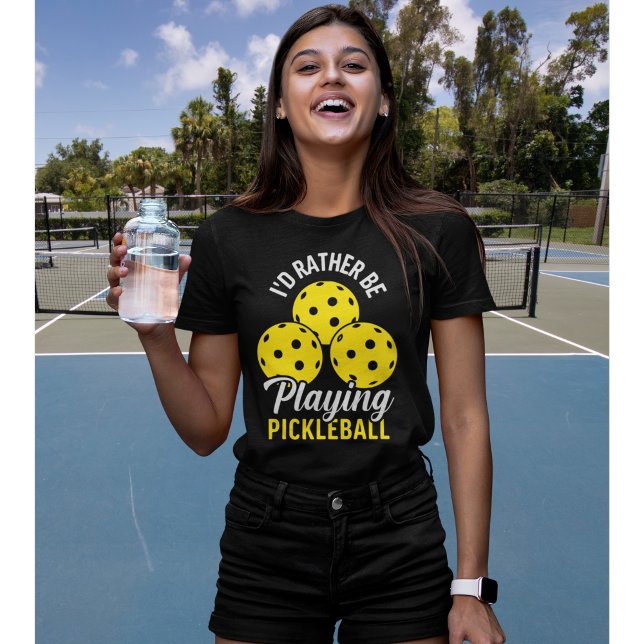 T-shirt I'd Rather Be Playing Pickleball funny Pickleball (Créateur téléchargé)