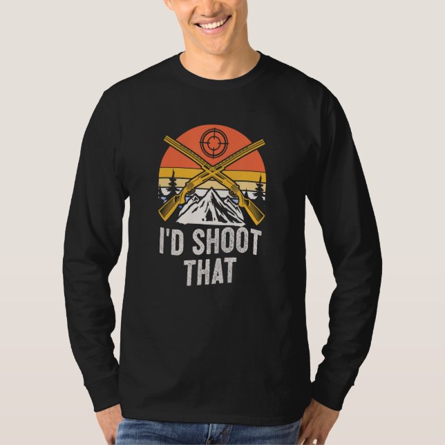 T-shirt Id Shoot That Hunting Shotgun Hunter Shooting  Wil (Devant)