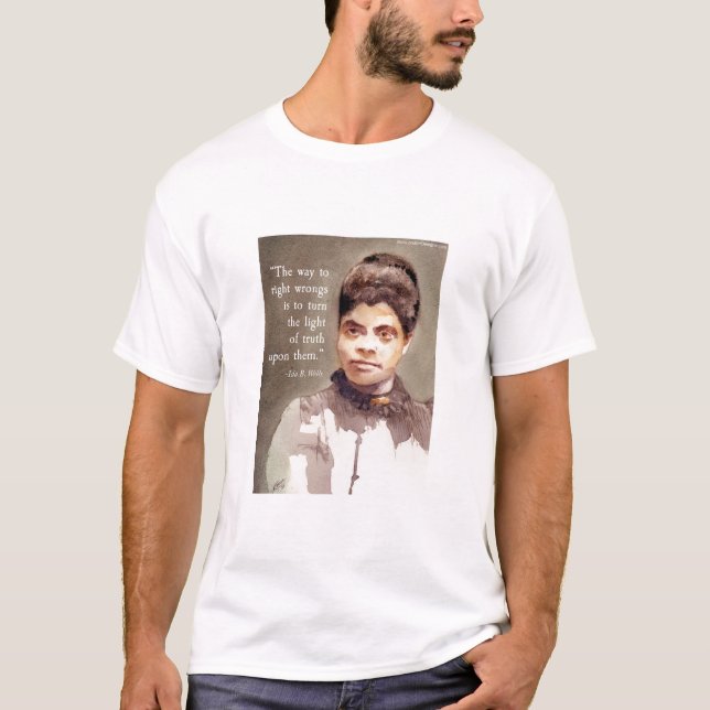 T-shirt Ida B Wells Et Citation "Vérité" (Devant)