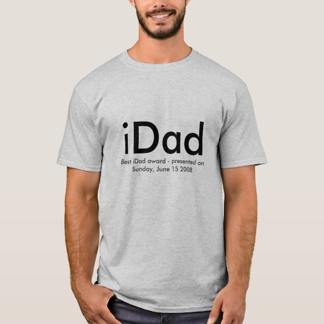 T-shirt iDad - Meilleur iPapa (Devant)