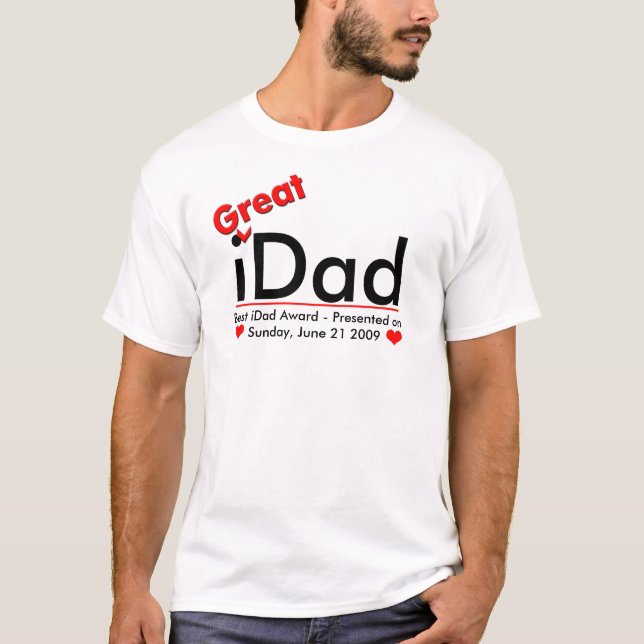 T-shirt iDad - Meilleur iPapa (Devant)