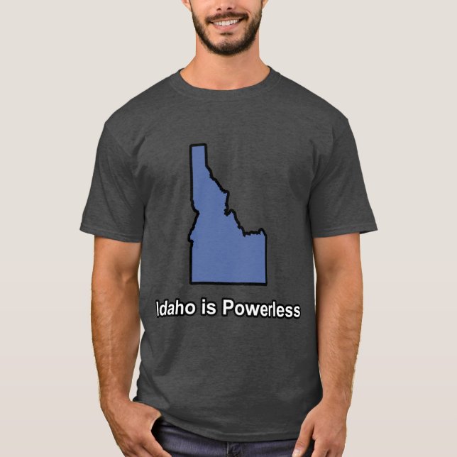 T-shirt Idaho est un Boxy sans puissance (Devant)
