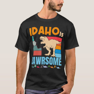 T-shirt Idaho est un dinosaure génial J'aime Idaho Cadeau