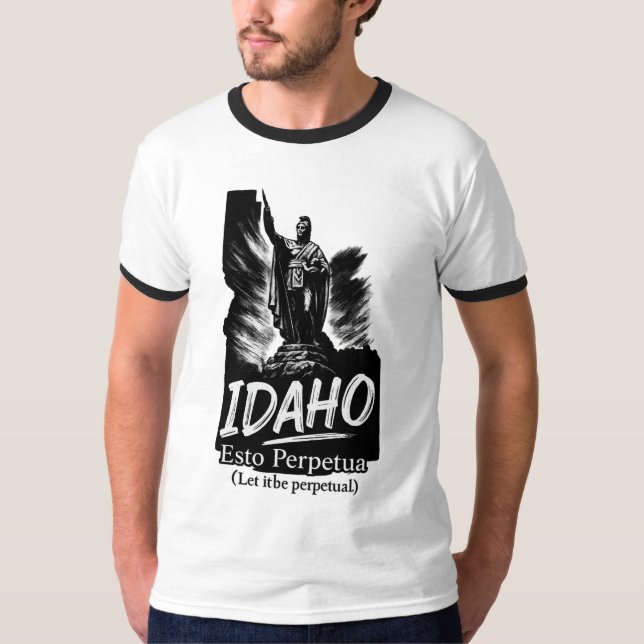 T-shirt Idaho "Esto Perpetua"... (Devant)