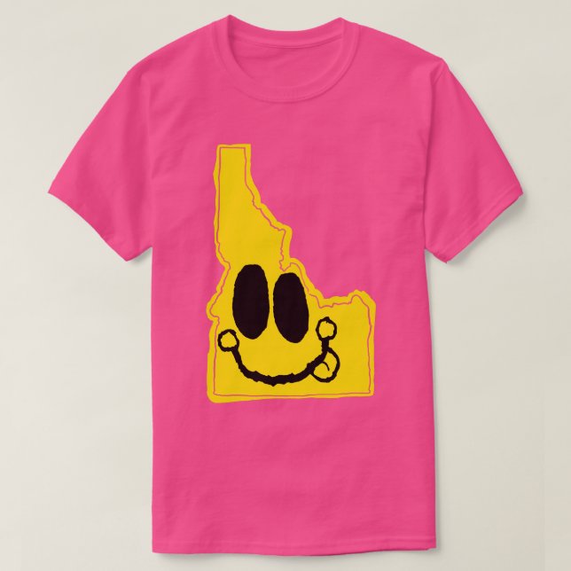 T-shirt Idaho Happy Face avec la langue sort (Design devant)