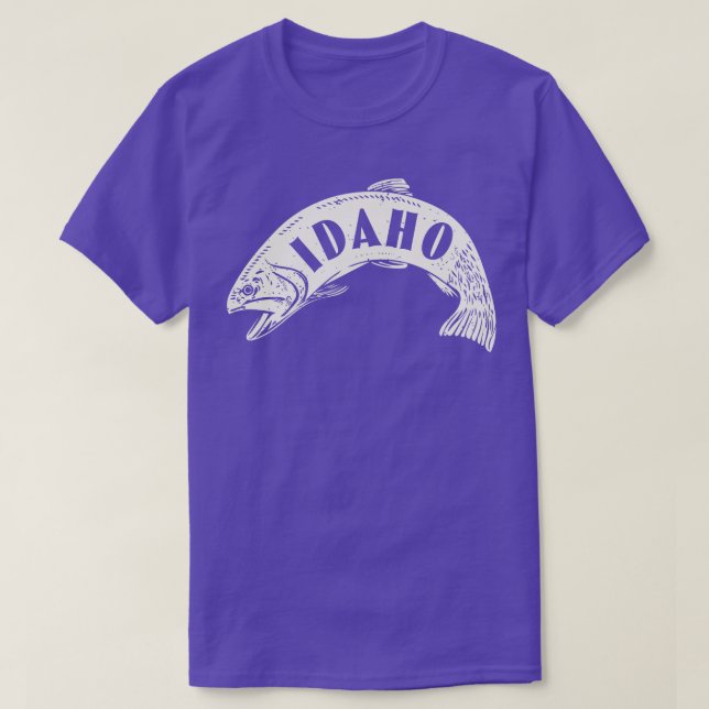 T-shirt Idaho Poisson Wordmark Tan (Design devant)