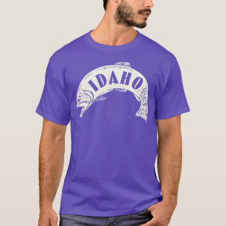T-shirt Idaho Poisson Wordmark Tan