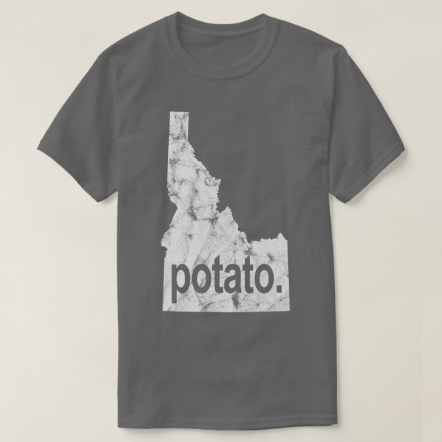 T-shirt Idaho Pomme De Terre Distressée Idaho Tater Alimen (Design devant)
