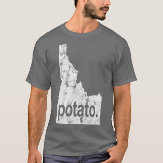 T-shirt Idaho Pomme De Terre Distressée Idaho Tater Alimen