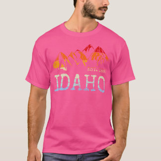 T-shirt Idaho Retro Sunset Vintage Mountain Home East 1890