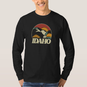 T-shirt Idaho Retro Vintage Extérieur Montagne Graphisme D