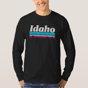 T-shirt Idaho Retro Vintage Extérieur Montagne Graphisme D