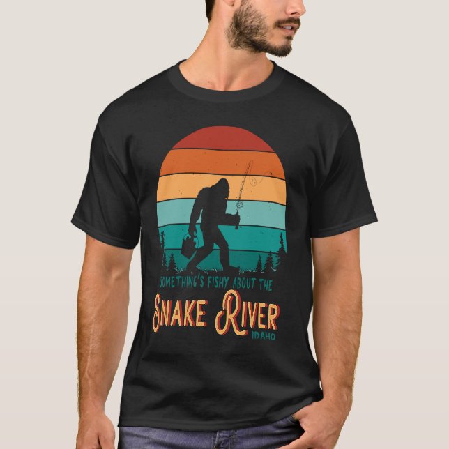 T-shirt Idaho Snake River Sasquatch Fishing Adventure Keep (Devant)