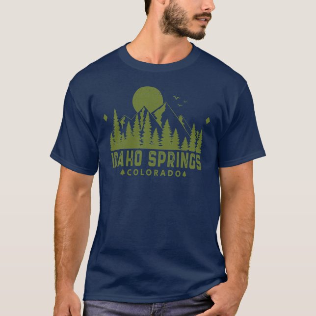 T-shirt Idaho Springs Colorado Mountain View (Devant)