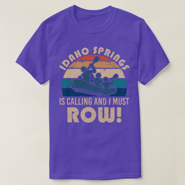 T-shirt Idaho Springs rafting (Design devant)